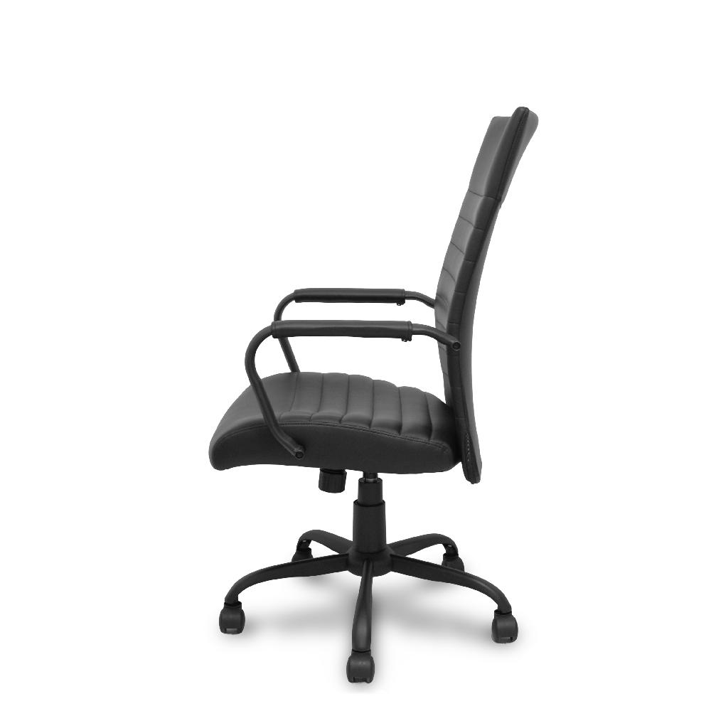 Piqueras Y Crespo Sillón Opti527 Basculante Similpiel Negro Base Metálica Negra