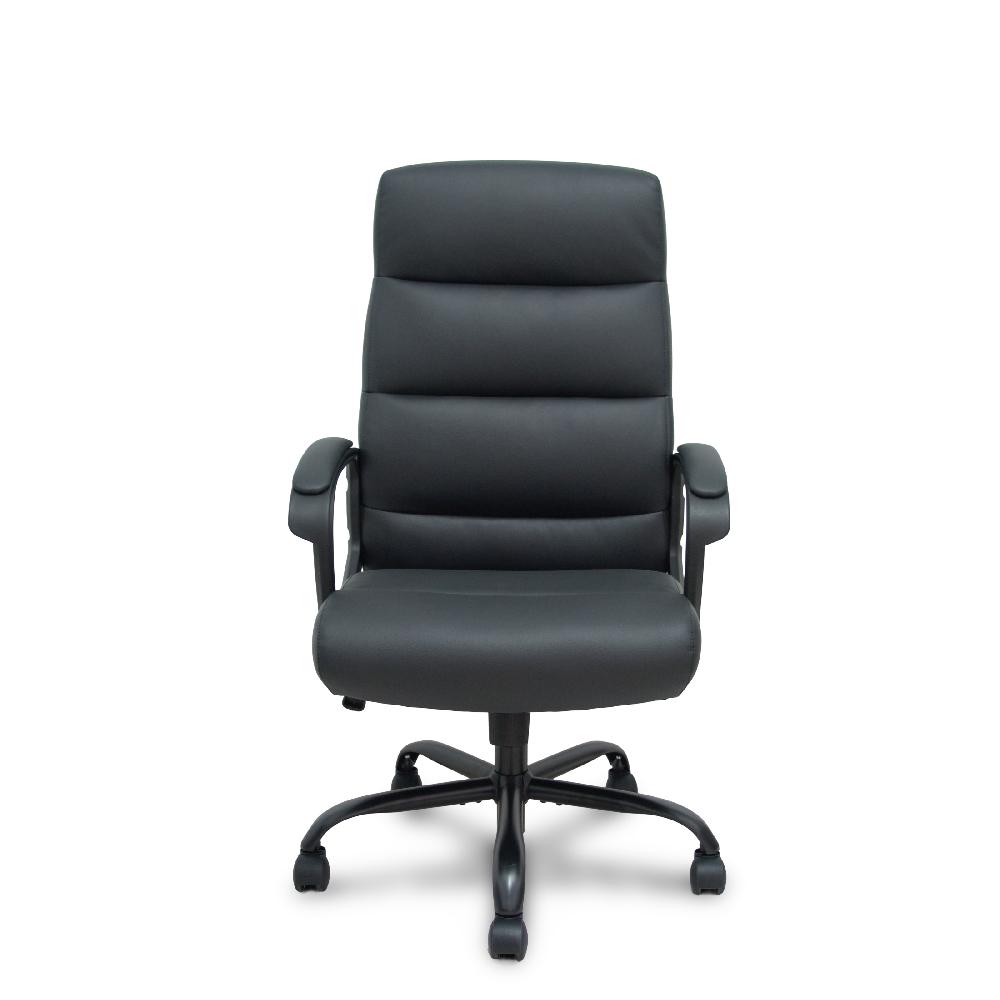 piqueras y crespo Sillón Opti545 similpiel negro base metálica negra