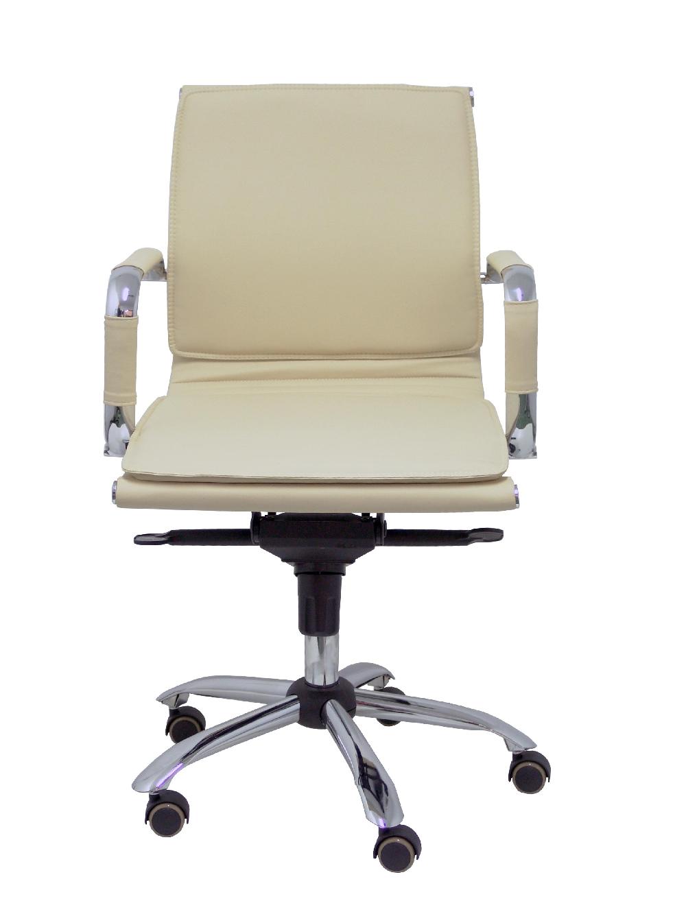 Piqueras Y Crespo Sillón Yeste Confidente Giratorio Similpiel Crema