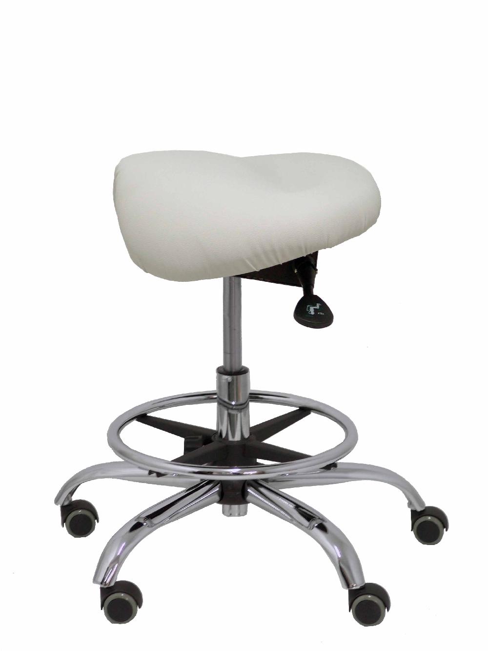 Piqueras Y Crespo Taburete Alatoz Similpiel Gris Claro