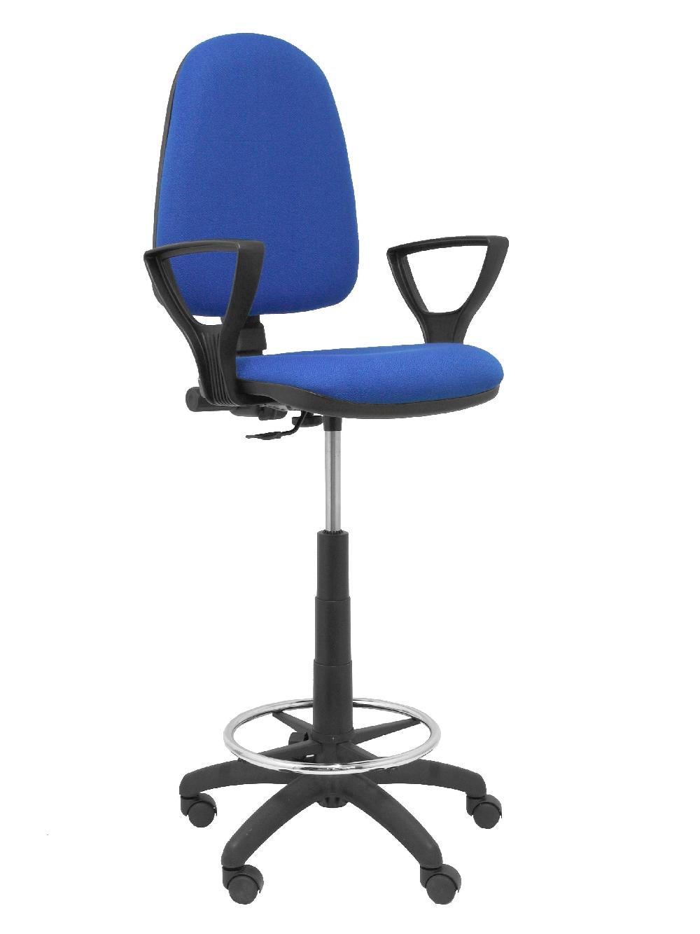 piqueras y crespo Taburete Ayna bali azul brazos fijos