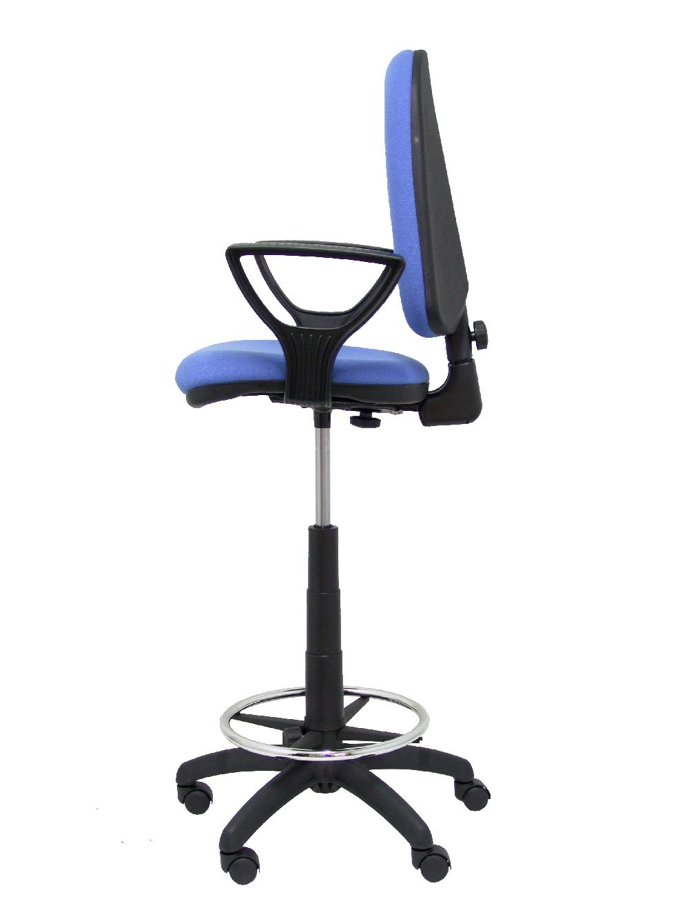 Piqueras Y Crespo Taburete Ayna Bali Azul Claro Brazos Fijos