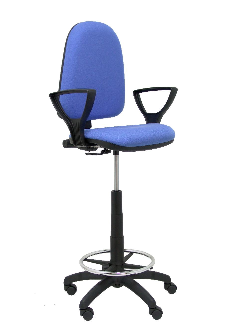 piqueras y crespo Taburete Ayna bali azul claro brazos fijos