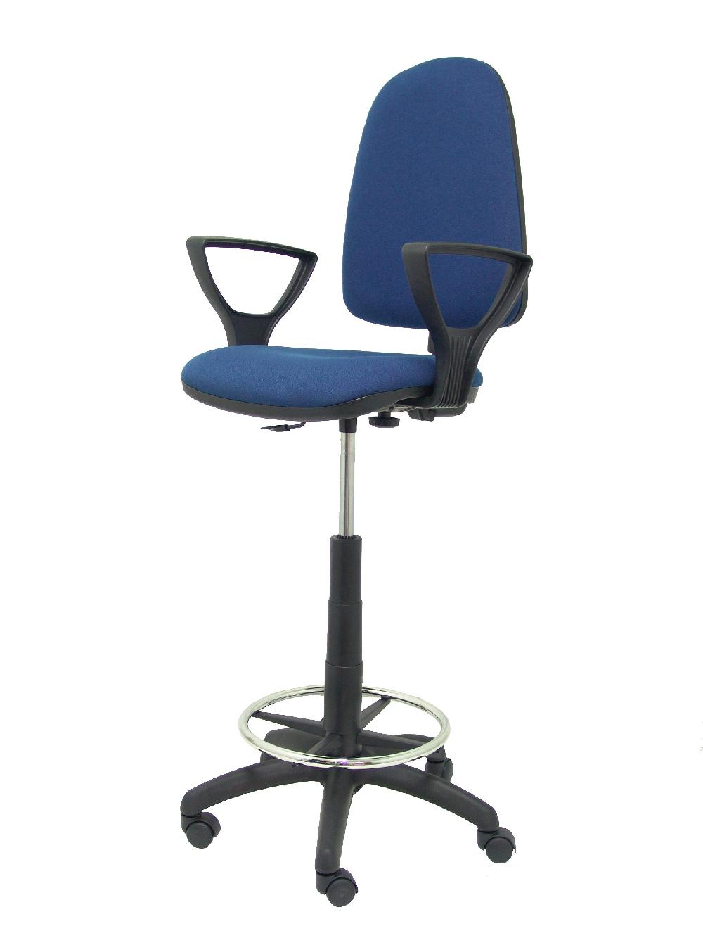 Piqueras Y Crespo Taburete Ayna Bali Azul Marino Con Brazos Fijos