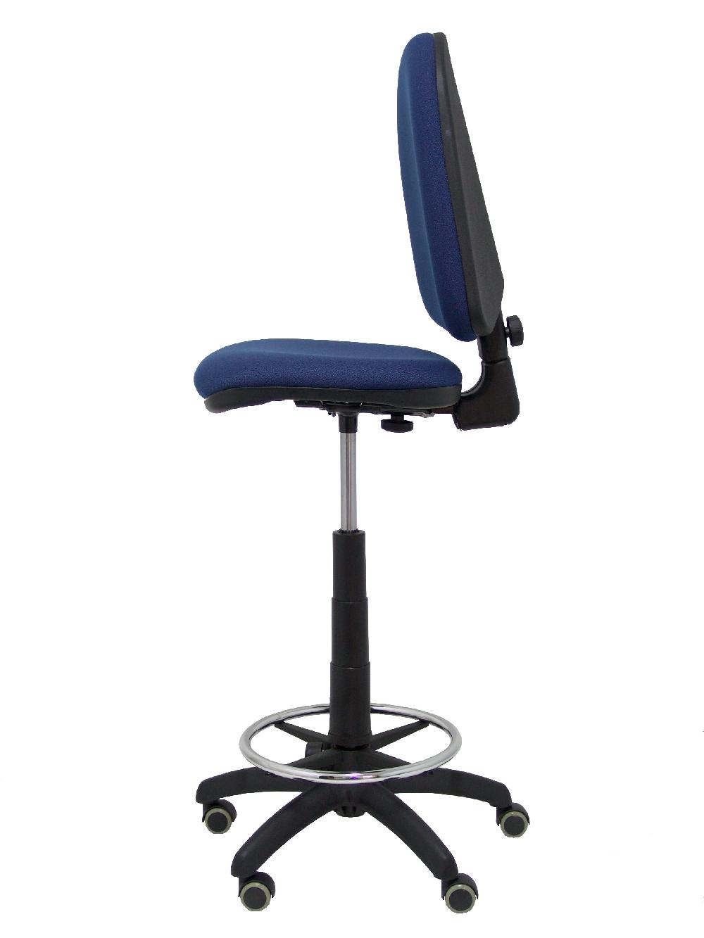 Piqueras Y Crespo Taburete Ayna Bali Azul Marino Ruedas De Parqué