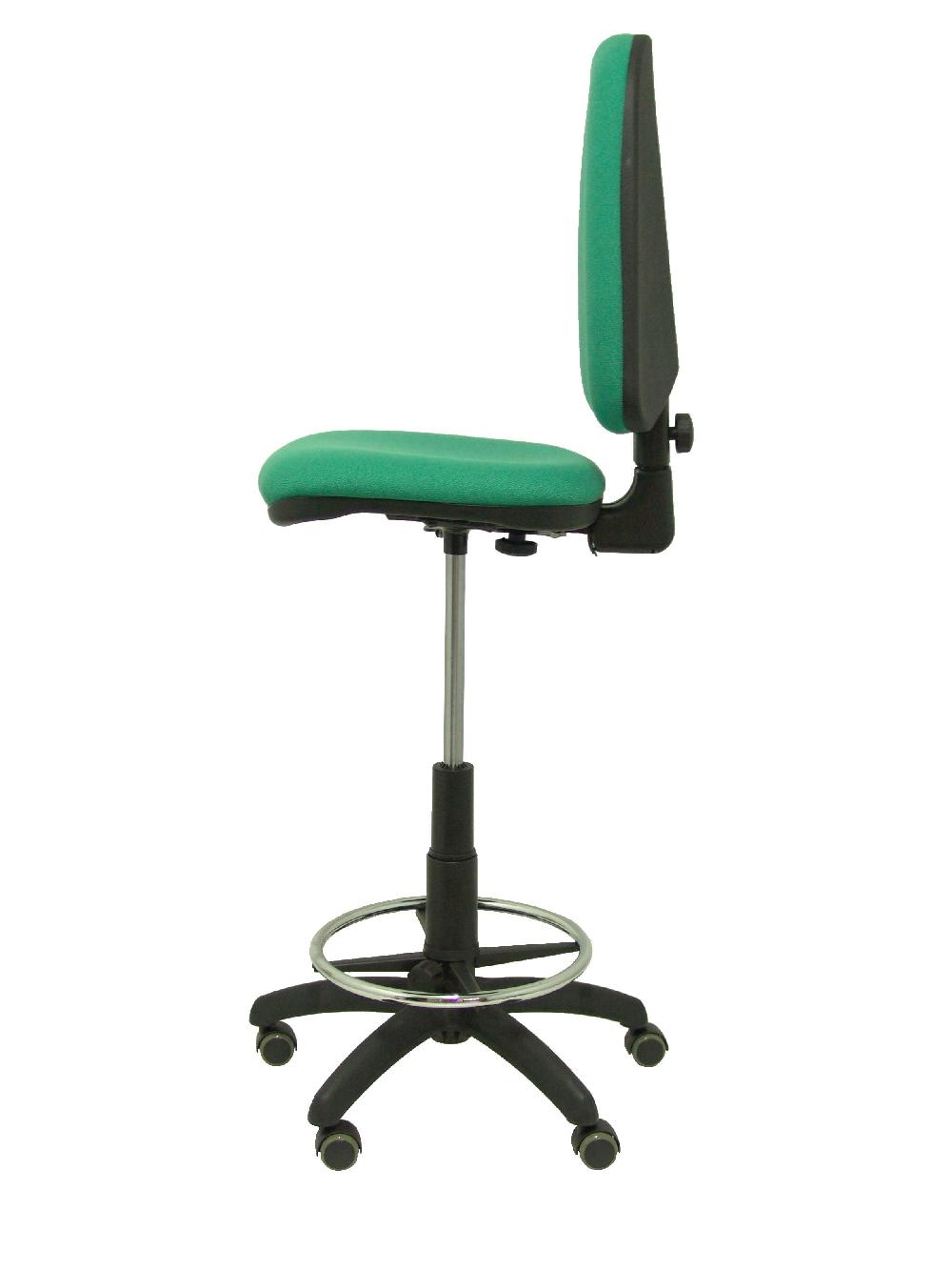 Piqueras Y Crespo Taburete Ayna Bali Verde Esmeralda Ruedas De Parqué