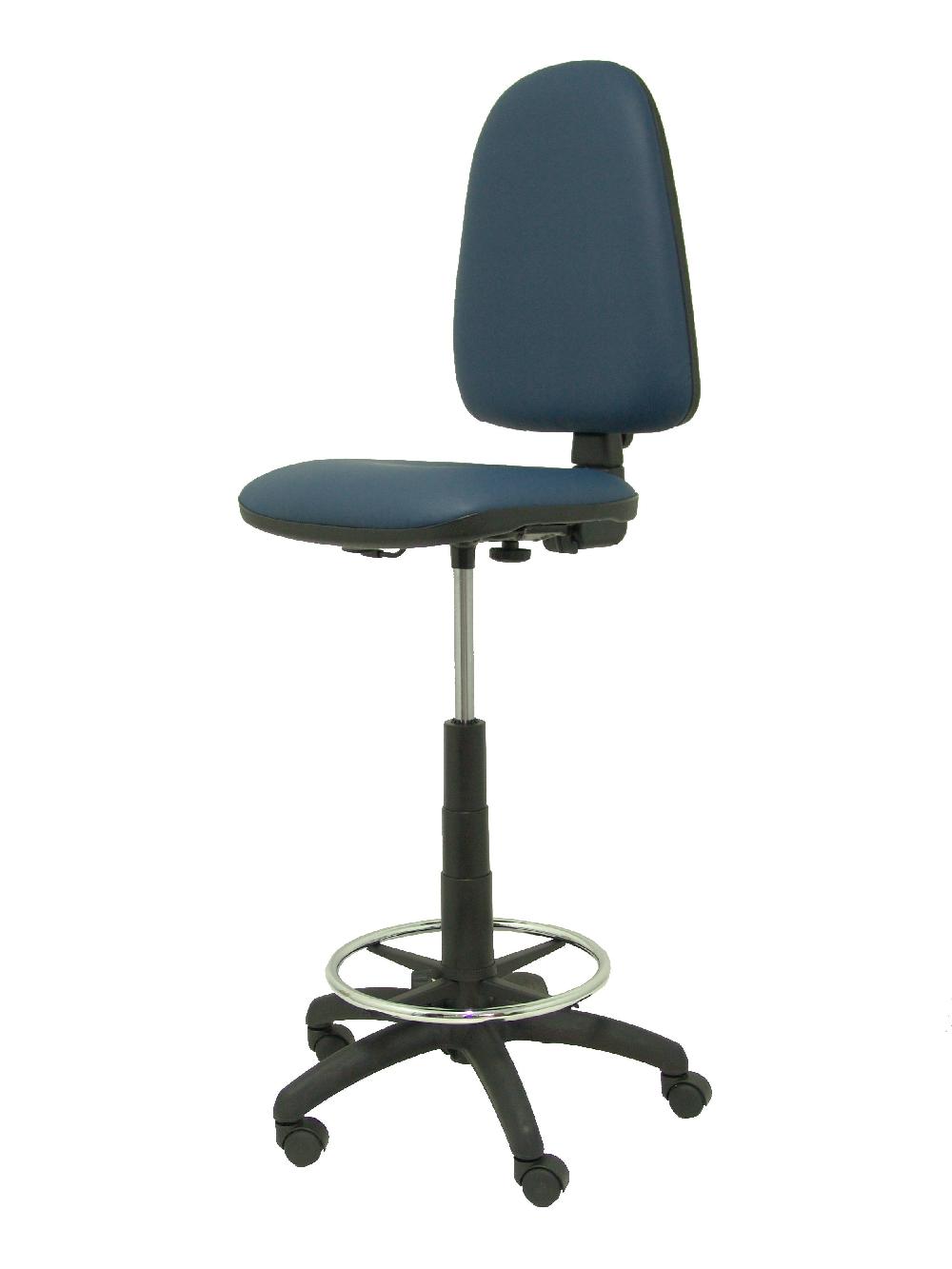 Piqueras Y Crespo Taburete Aýna Similpiel Azul Marino