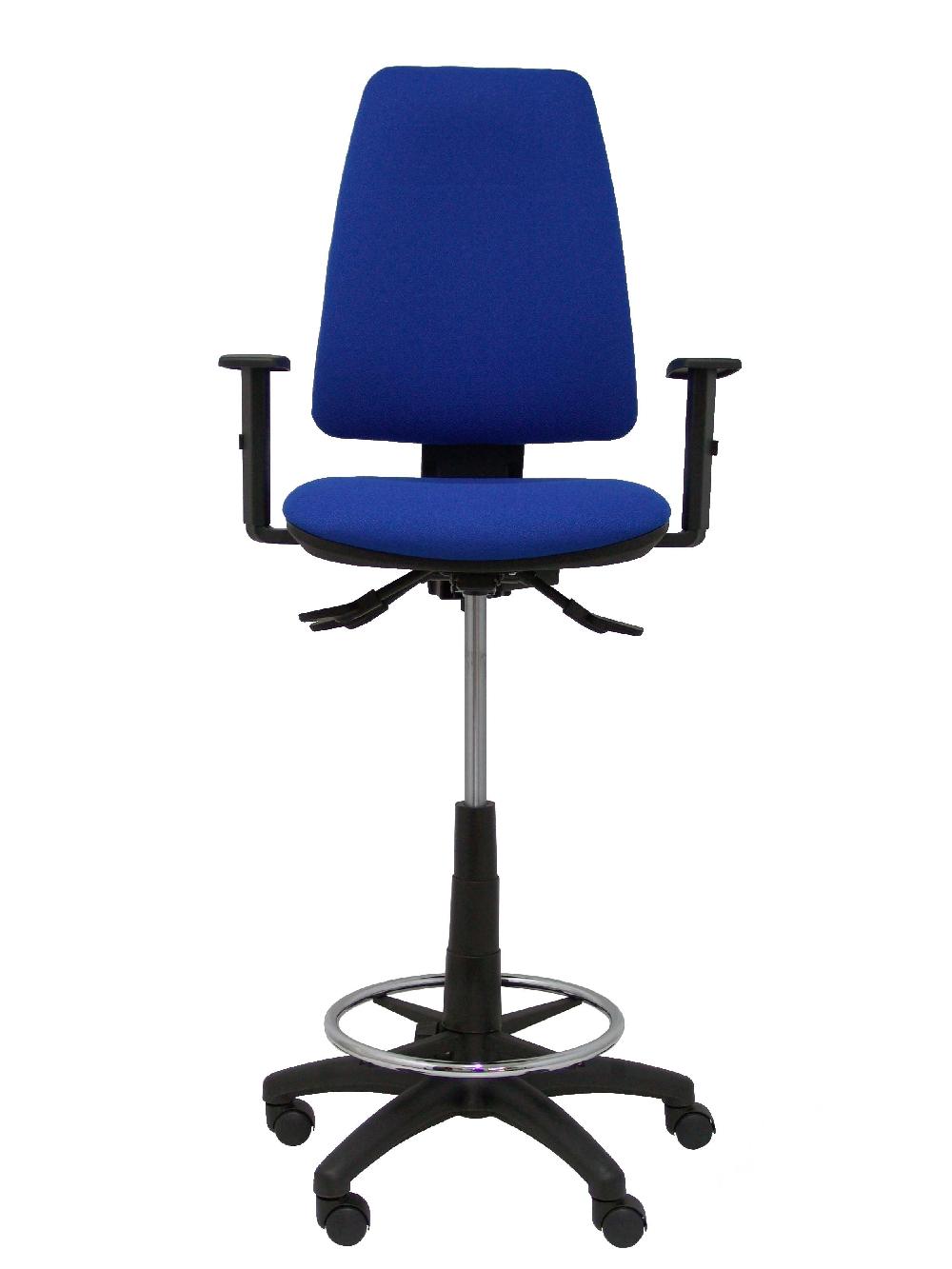 Piqueras Y Crespo Taburete Elche S Bali Azul Brazos Regulables