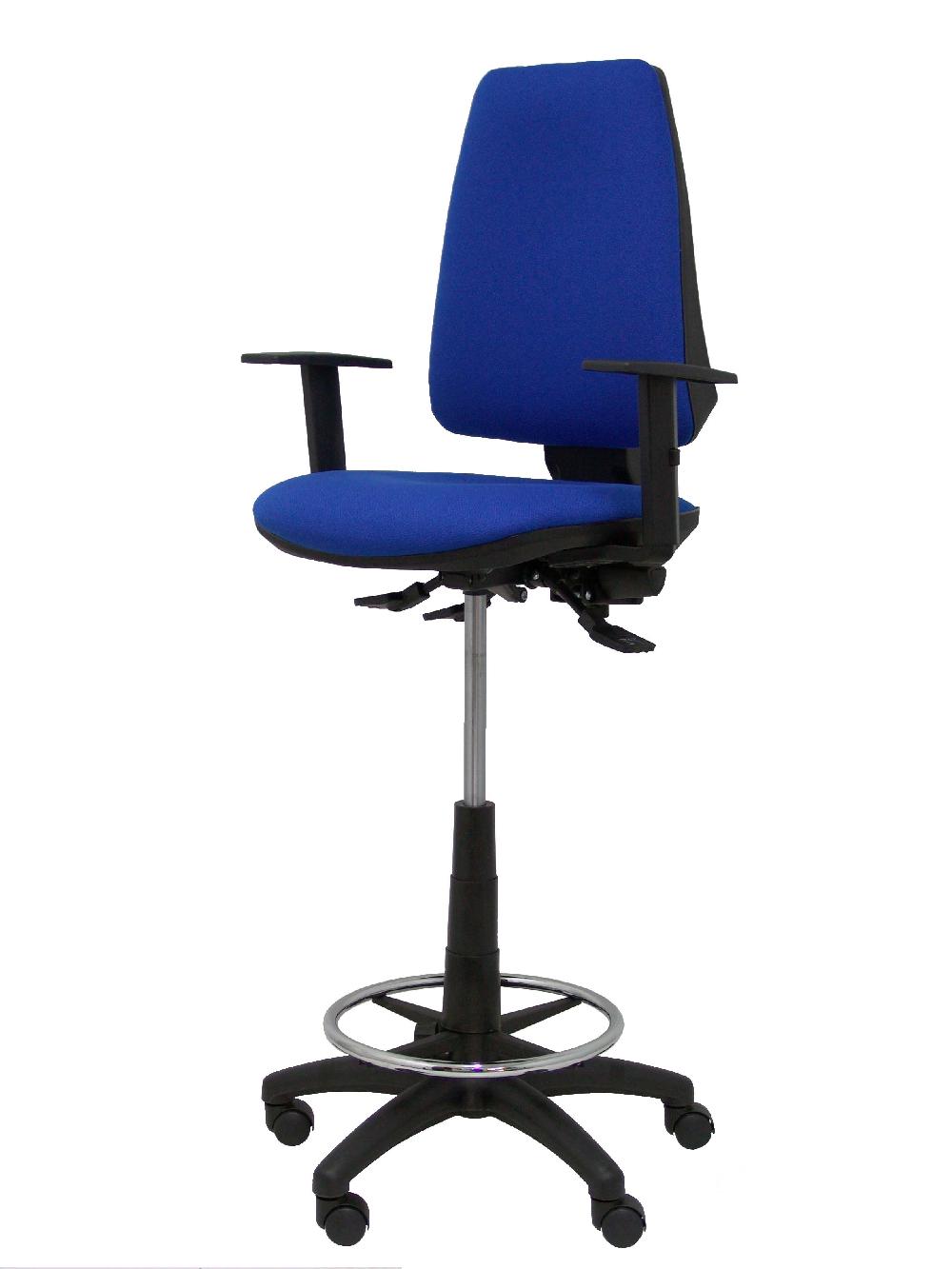 Piqueras Y Crespo Taburete Elche S Bali Azul Brazos Regulables