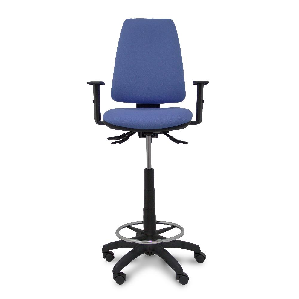 Piqueras Y Crespo Taburete Elche S Bali Azul Claro Brazos Regulables