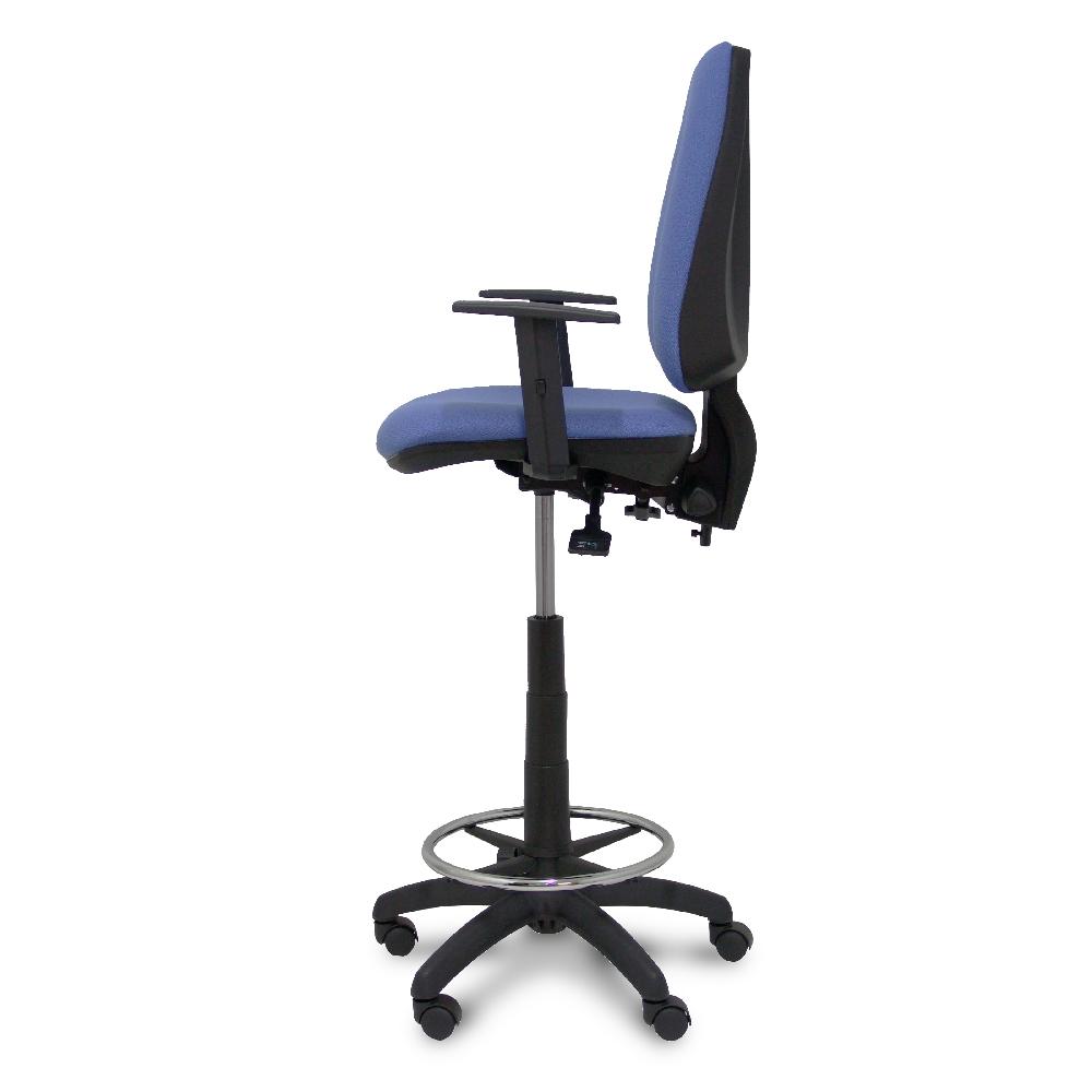 Piqueras Y Crespo Taburete Elche S Bali Azul Claro Brazos Regulables