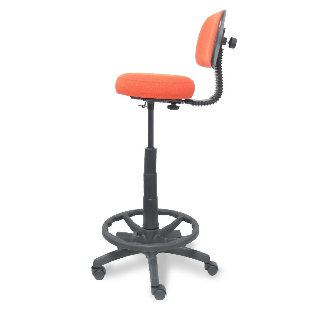 Piqueras Y Crespo Taburete Llanos Bali Naranja Oscuro