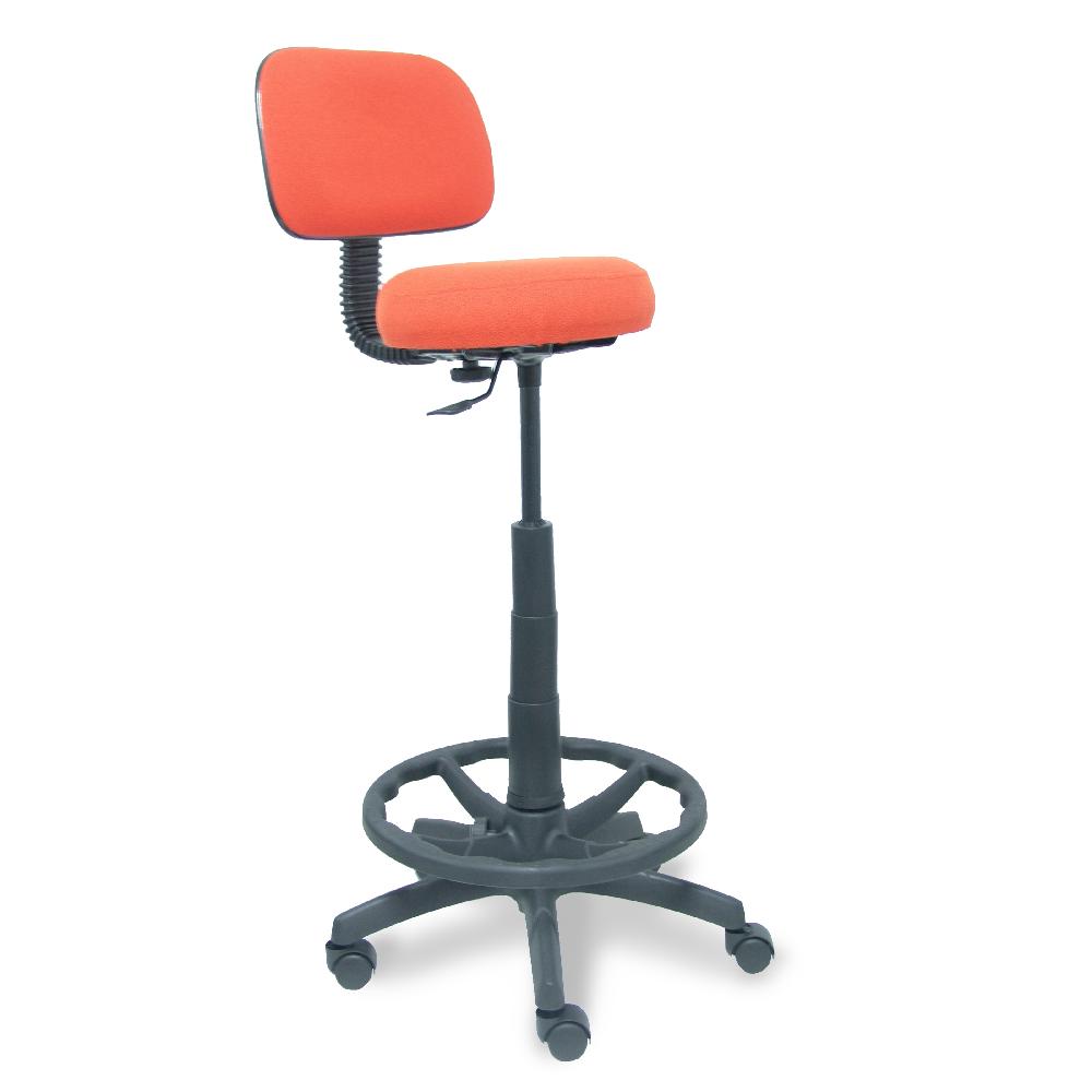 piqueras y crespo Taburete Llanos bali naranja oscuro