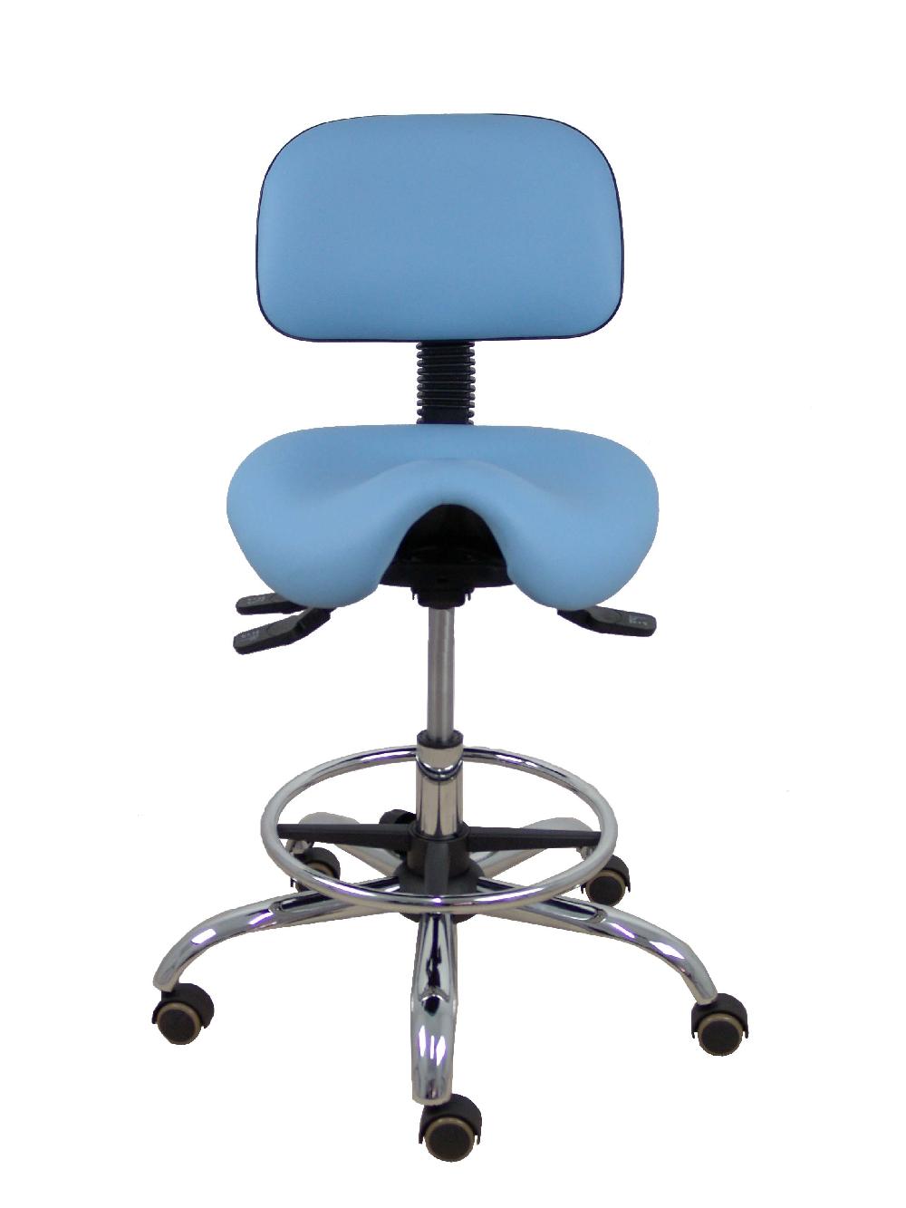 Piqueras Y Crespo Taburete Zarza Similpiel Azul Claro