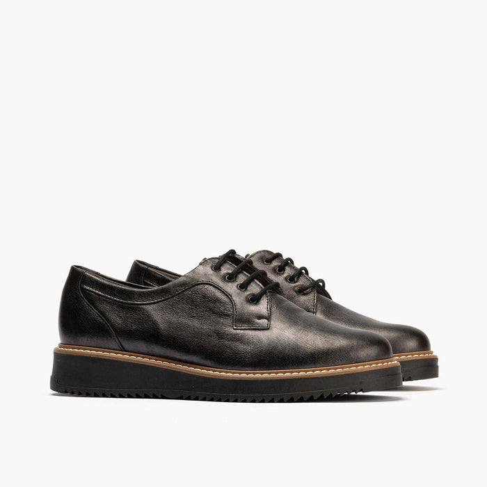 pitillos Blucher en Laminado para mujer color antracita