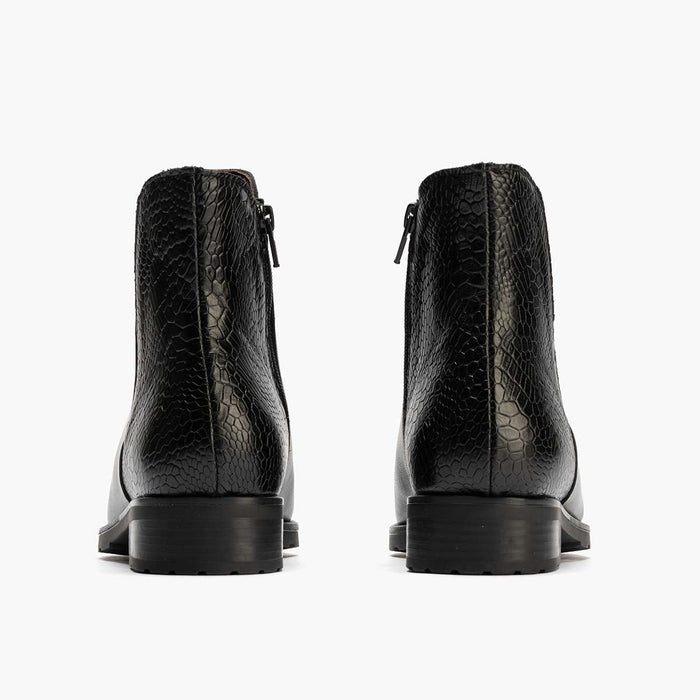 Pitillos Botín Chelsea Combinado De Mujer Color Negro