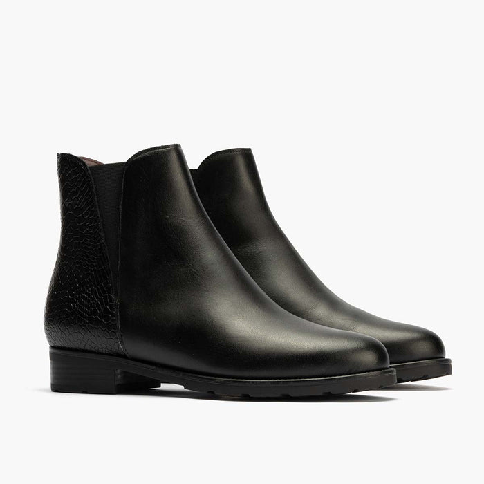 pitillos Botín Chelsea Combinado de mujer color negro