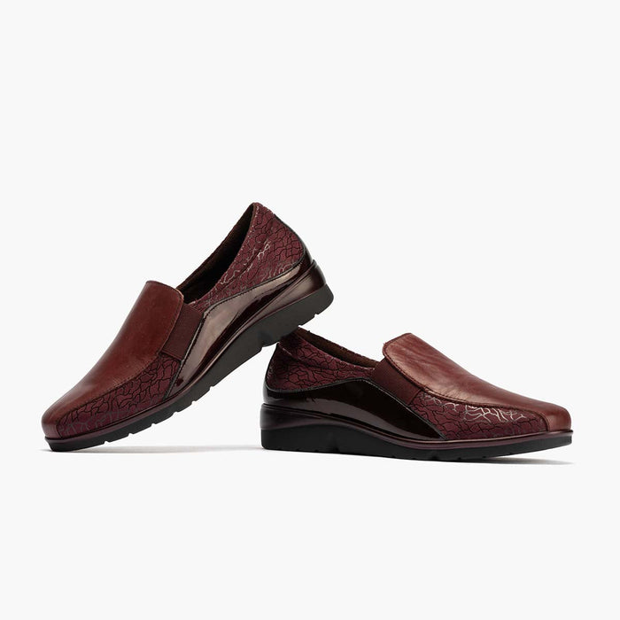 Pitillos Manoletina Gucci Elásticos Mujer Color Burdeos