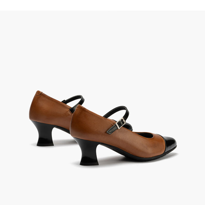 Pitillos Mercedes Combinado Napa Para Mujer Color Cuero