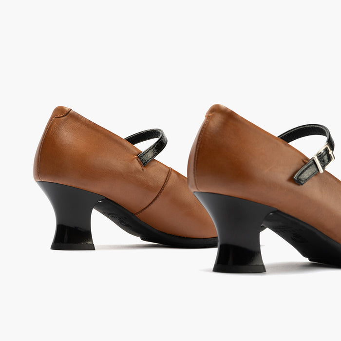 Pitillos Mercedes Combinado Napa Para Mujer Color Cuero