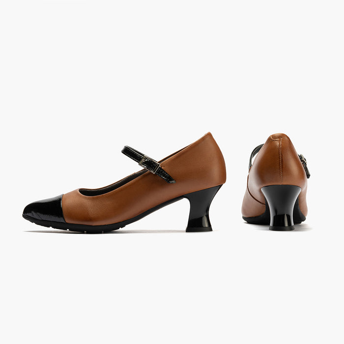 Pitillos Mercedes Combinado Napa Para Mujer Color Cuero