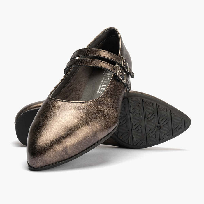 Pitillos Mercedes En Laminado Para Mujer Color Bronce