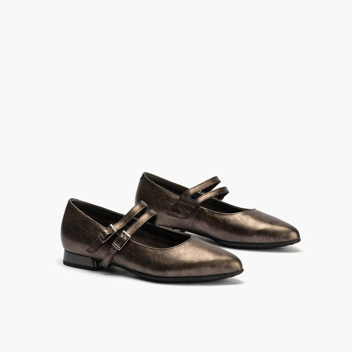 pitillos Mercedes en Laminado para mujer color bronce