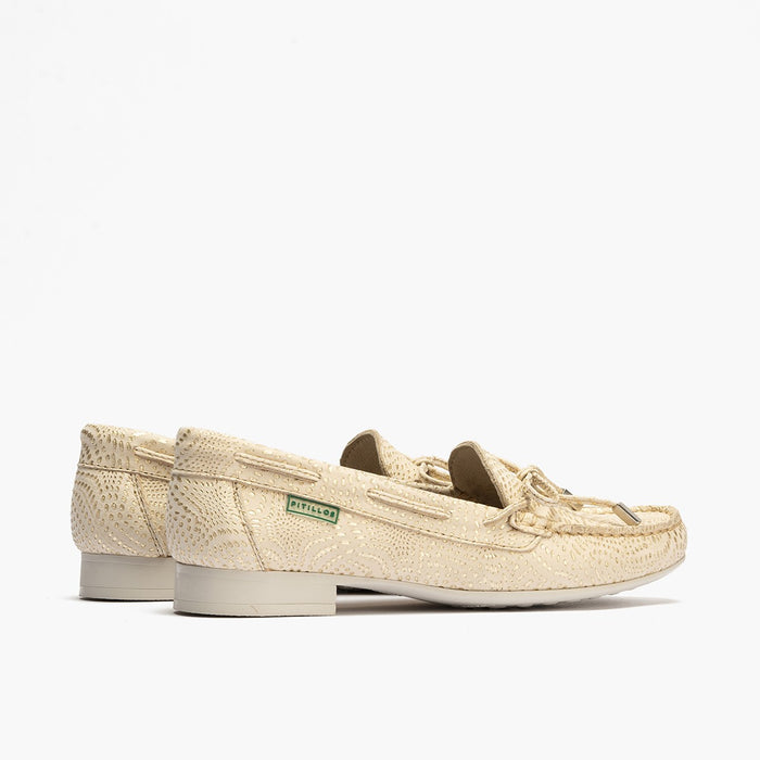 Pitillos Mocasines De Mujer Con Adorno De Lazo Y Tacón DORADO