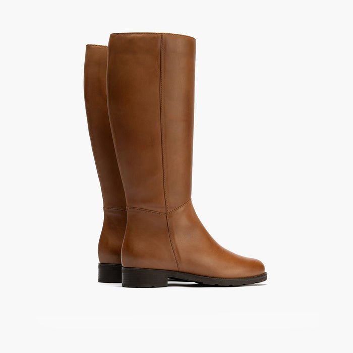 Pitillos Bota Alta Para Mujer Color Cuero