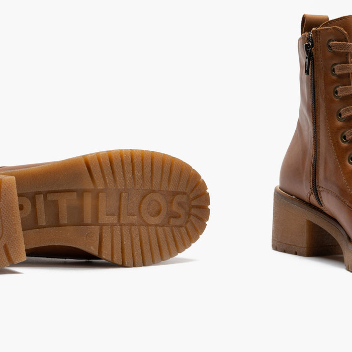 Pitillos Bota Militar En Napa Mujer Color Cuero