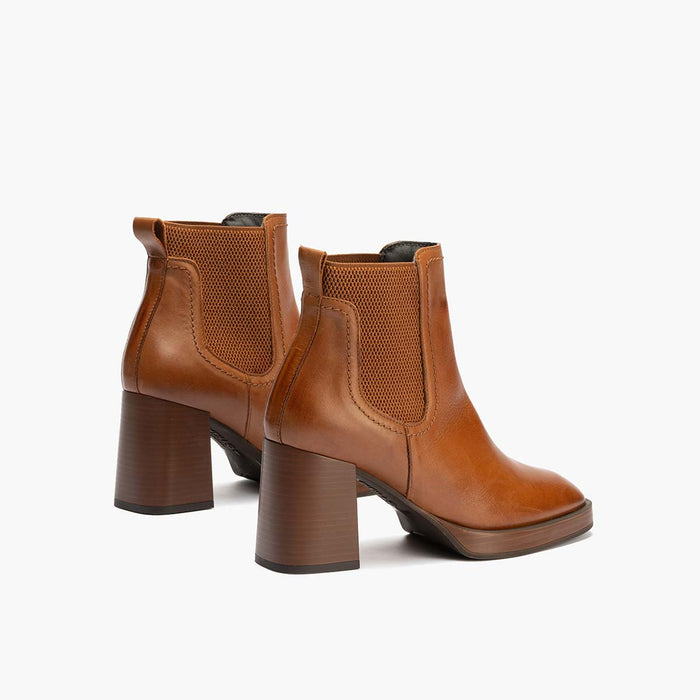 Pitillos Botín Chelsea De Mujer Color Cuero