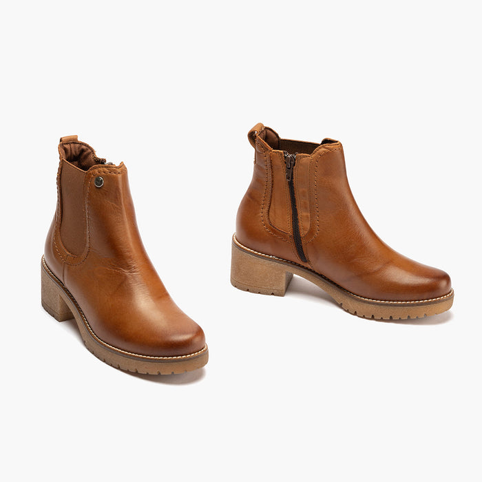 Pitillos Botín Chelsea En Napa Mujer Color Cuero