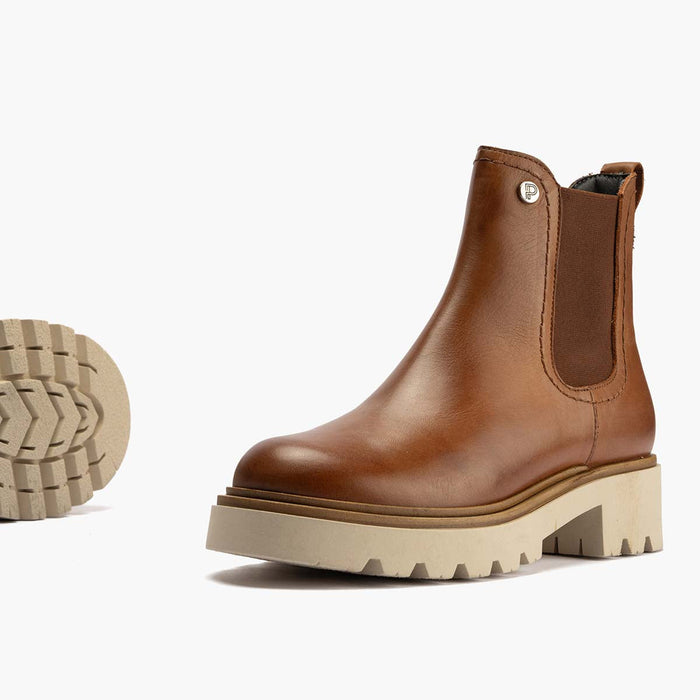 Pitillos Botín Chelsea En Napa Mujer Color Cuero