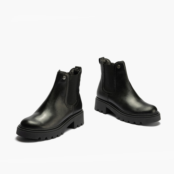 Pitillos Botín Chelsea En Napa Mujer Color Negro