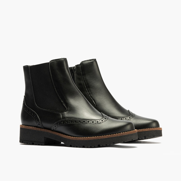 Pitillos Botín Chelsea En Napa Mujer Color Negro