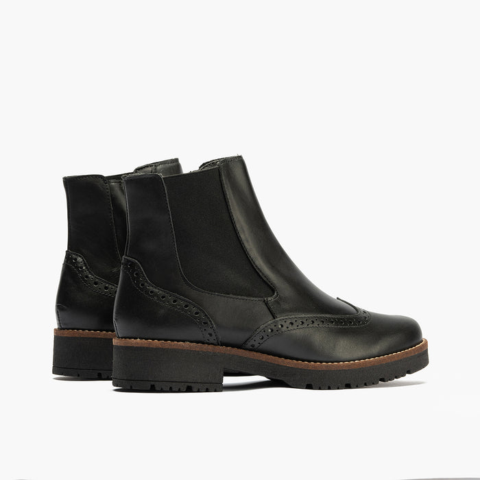 Pitillos Botín Chelsea En Napa Mujer Color Negro