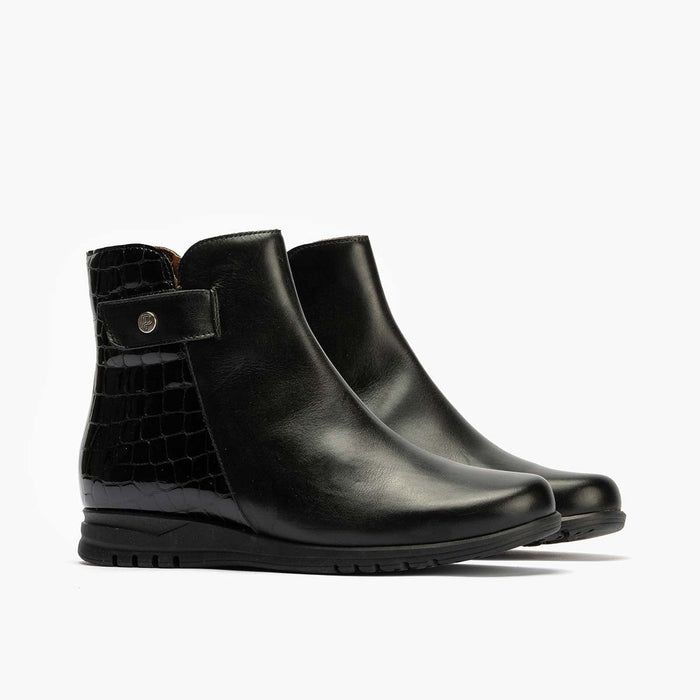 pitillos Botín Combinado de mujer color negro