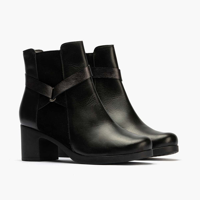 pitillos Botín Combinado de mujer color negro