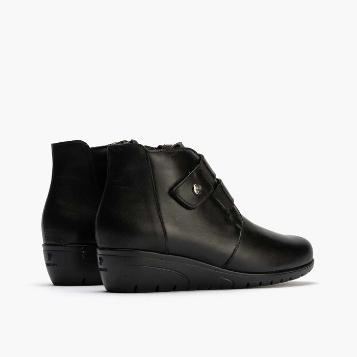 Pitillos Botín Con Correa Mujer Color Negro