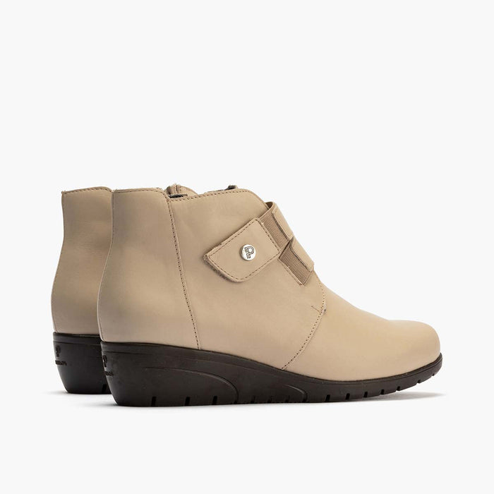 Pitillos Botín Con Correa Para Mujer Color Piedra