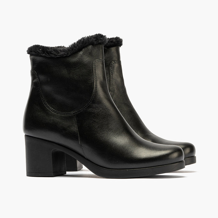 pitillos Botín con Pelo de mujer color negro