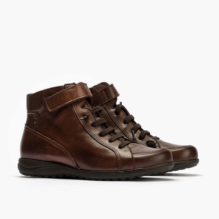 pitillos Botín Cordon Elástico mujer color marrón