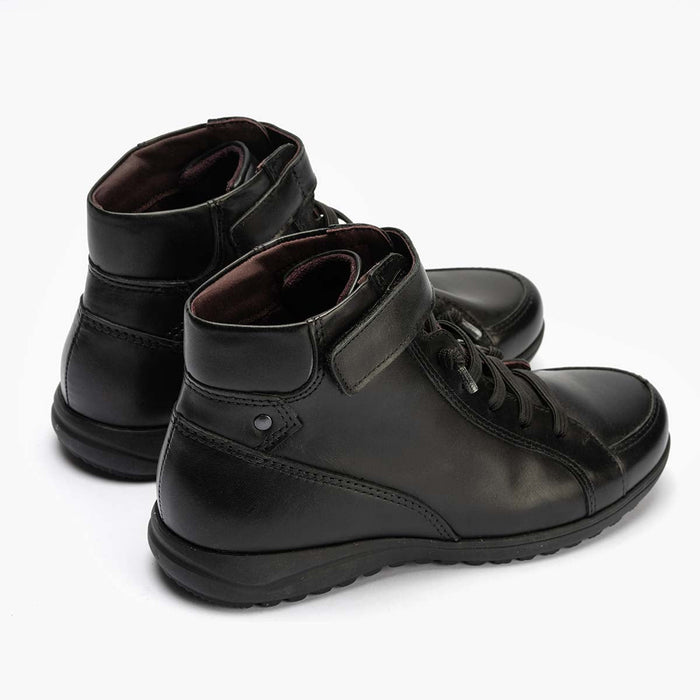 Pitillos Botín Cordon Elástico Mujer Color Negro