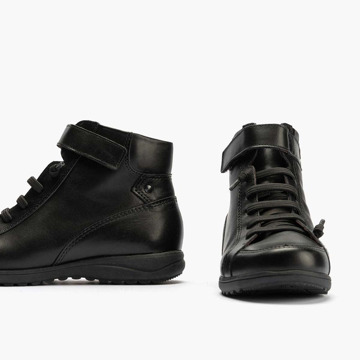 Pitillos Botín Cordon Elástico Mujer Color Negro