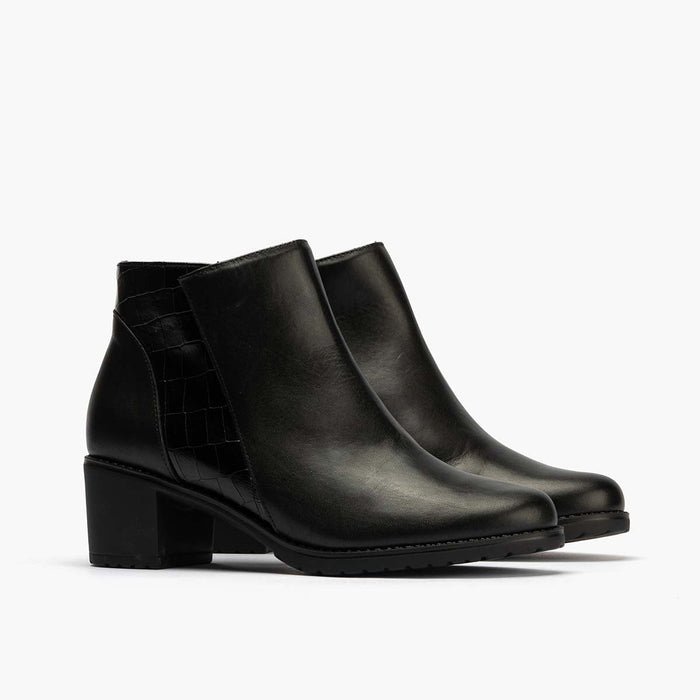 Pitillos Botín De Mujer Color Negro