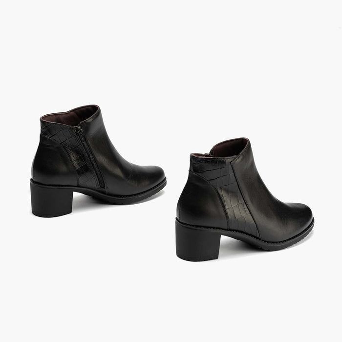 Pitillos Botín De Mujer Color Negro