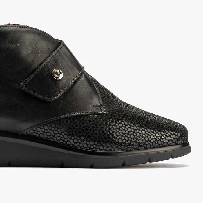 Pitillos Botín De Mujer Color Negro