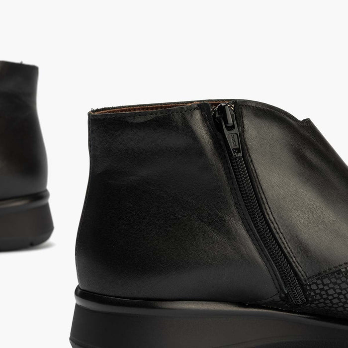 Pitillos Botín De Mujer Color Negro