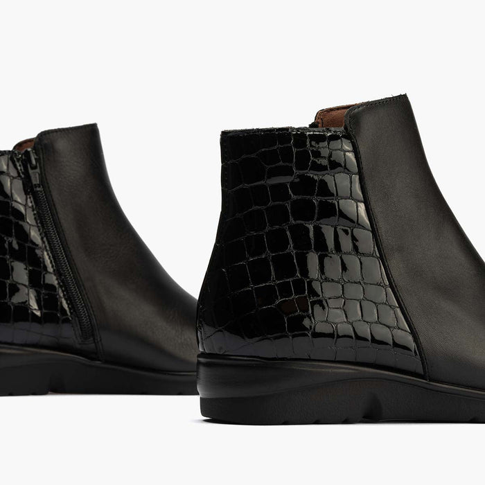 Pitillos Botín De Mujer Color Negro