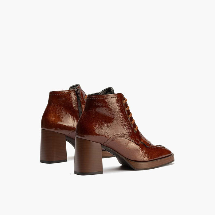 Pitillos Botín Flecos De Mujer Color Cuero